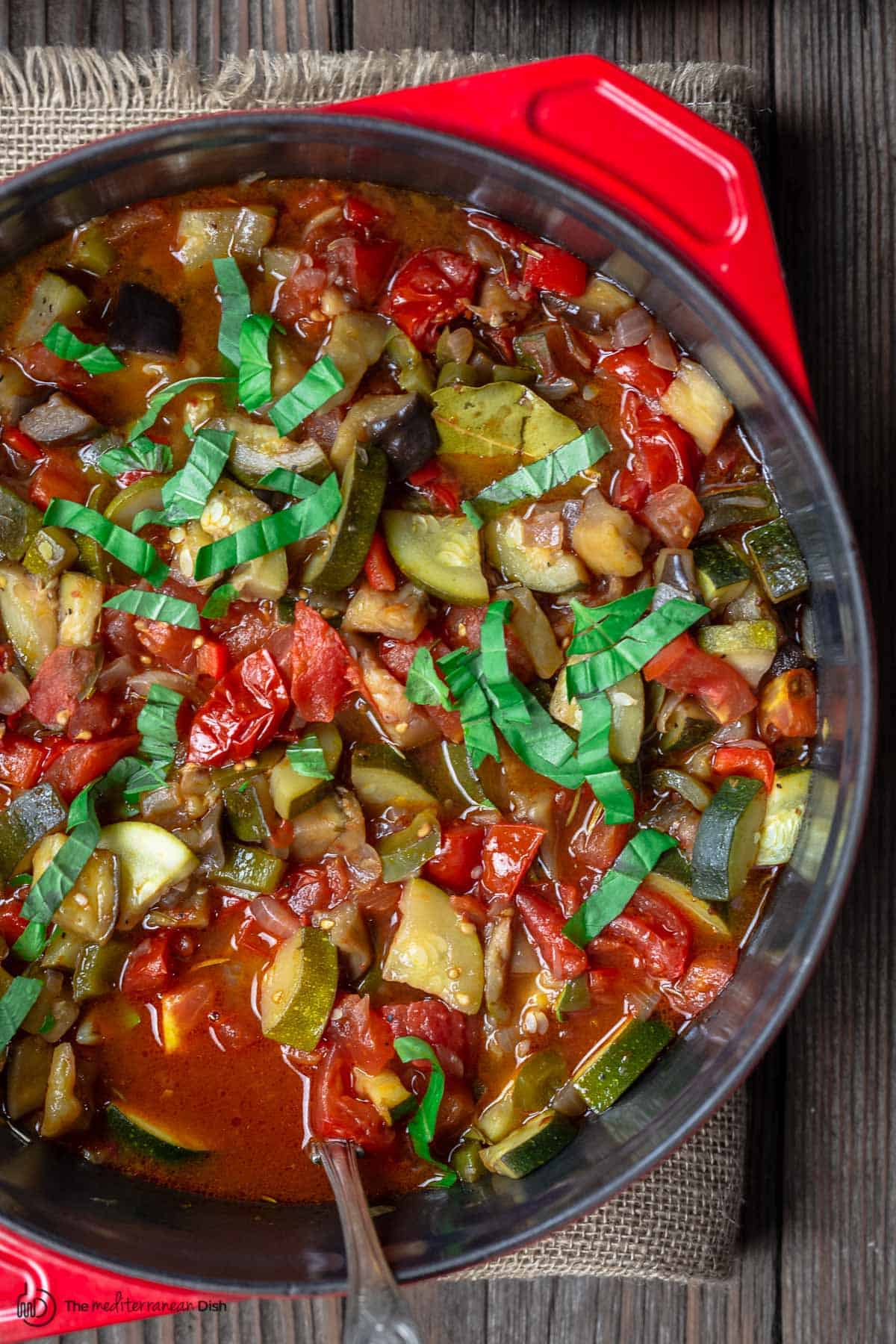 ratatouille in a large pot