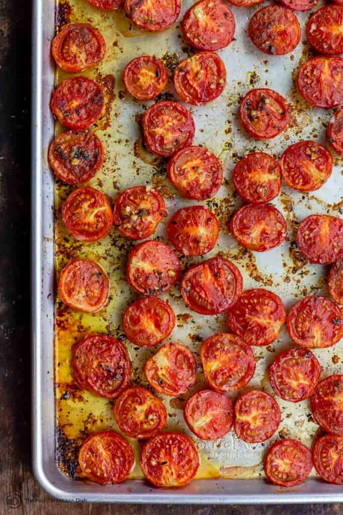 Quick OvenRoasted Tomatoes Recipe The Mediterranean Dish