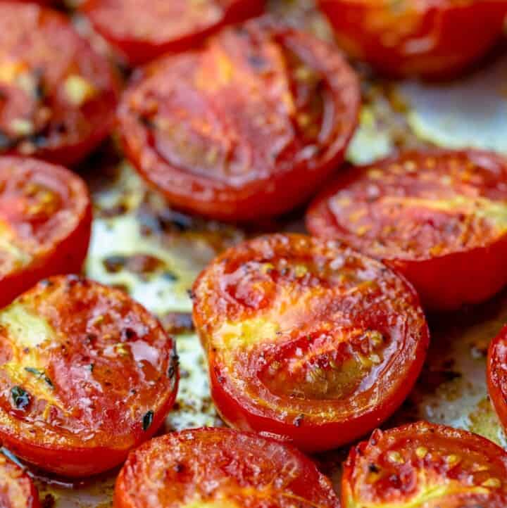 Quick OvenRoasted Tomatoes Recipe The Mediterranean Dish