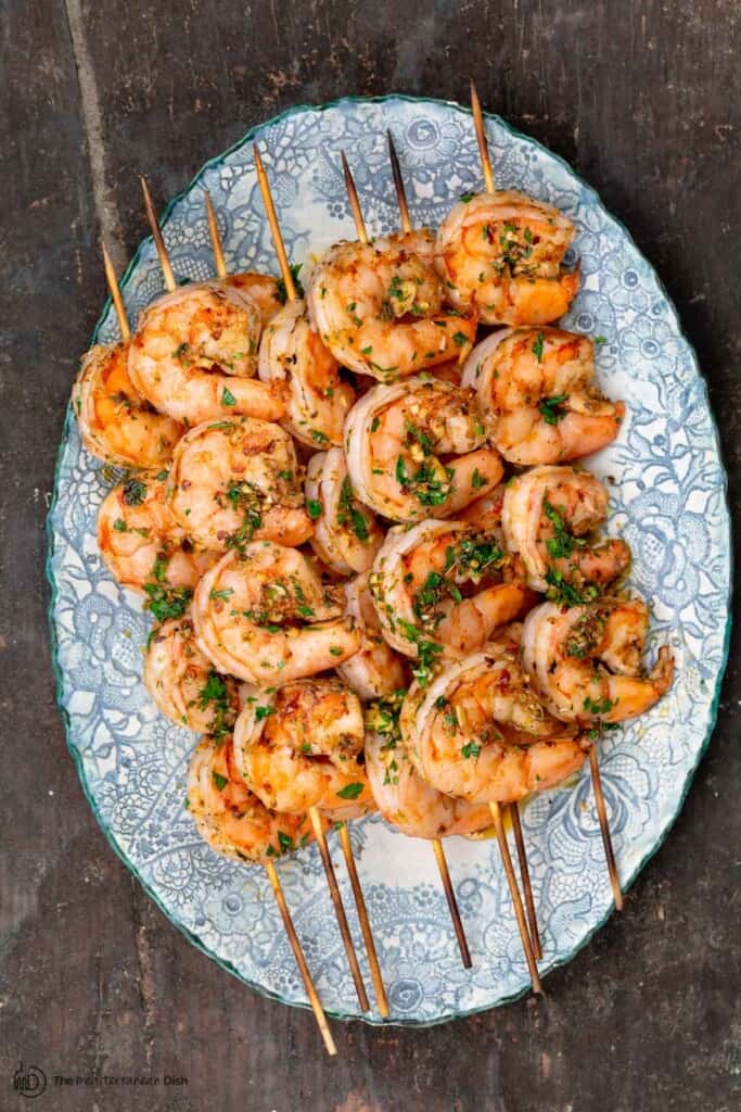 Grilled Shrimp Kabobs Mediterranean Style The Mediterranean Dish