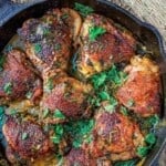 pin image for baked cilantro lime chicken.