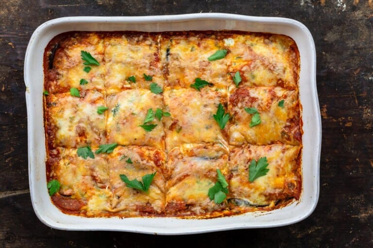 Easy Eggplant Lasagna Recipe (Vegetarian & Low Carb) The