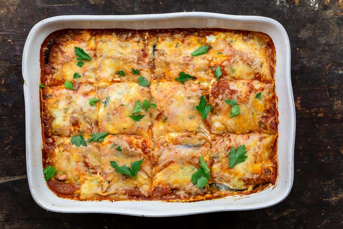 cooked eggplant lasagna