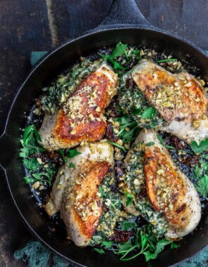 stuffed chicken breast with spinach and cheese