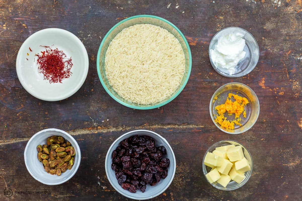 ingredients for persian rice tahdig