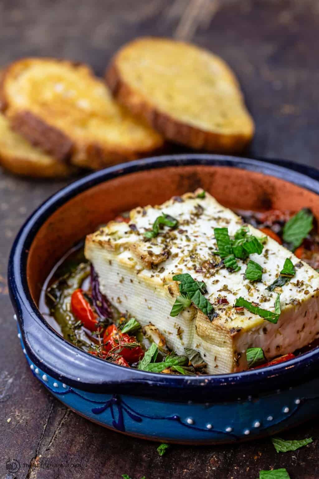 Easy Greek Baked Feta Recipe The Mediterranean Dish