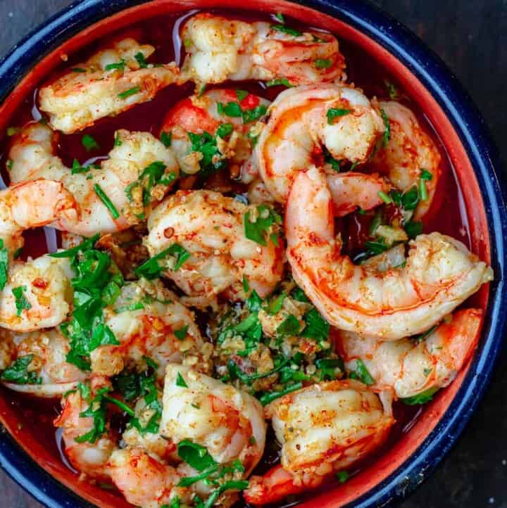 Gambas al Ajillo (10Min Spanish Garlic Shrimp) The Mediterranean Dish