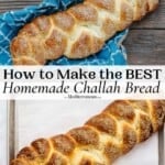 pin image 3 for how to make challah bread.