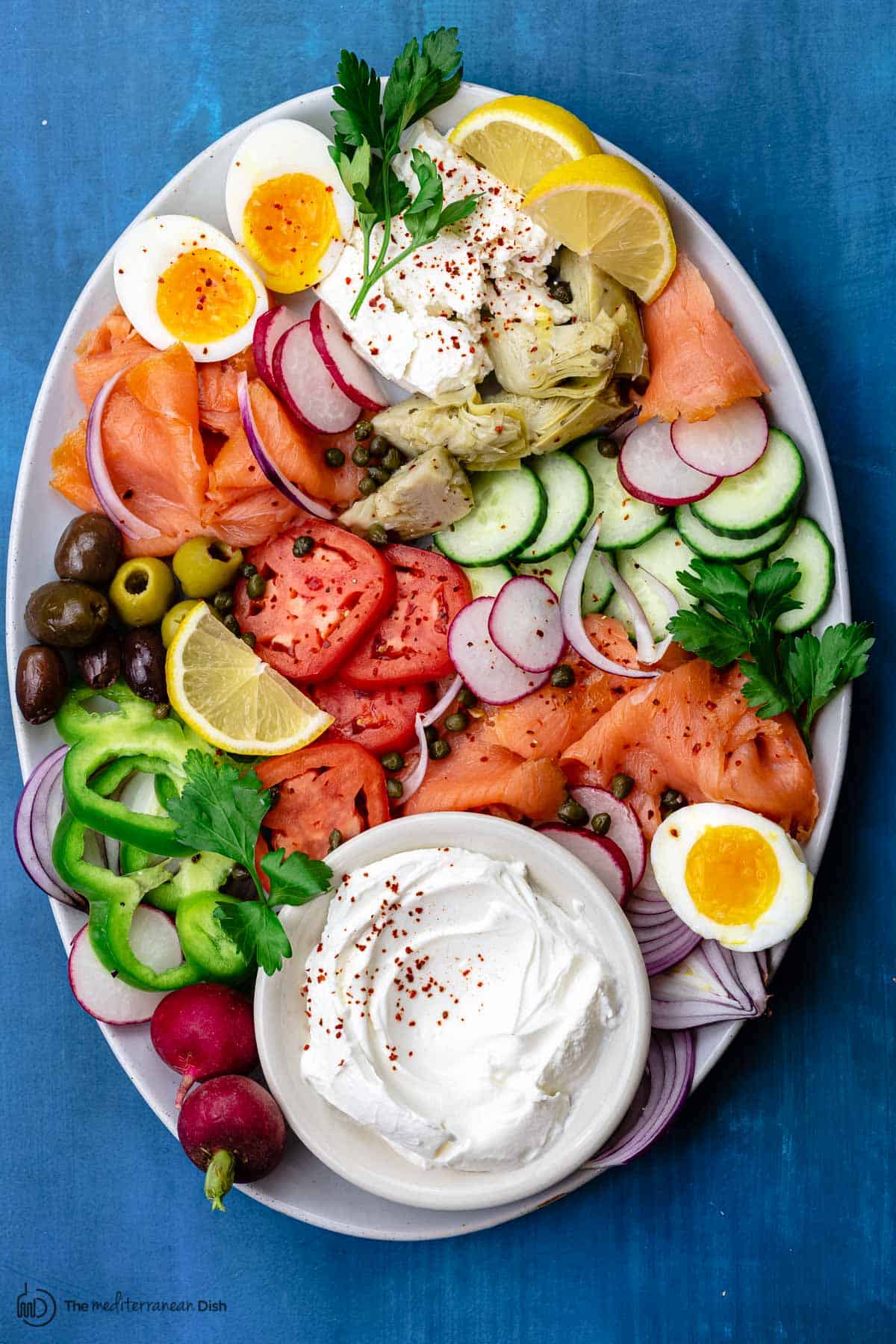 smoked salmon platter