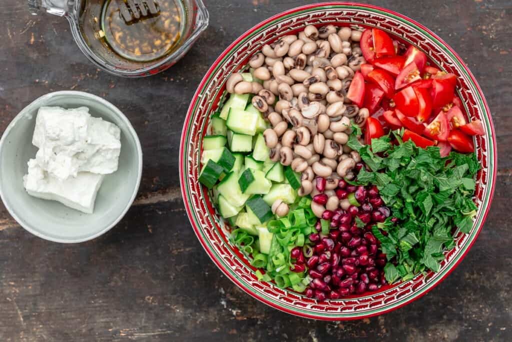 Mediterranean black eyed pea salad (bold & healthy) The Mediterranean