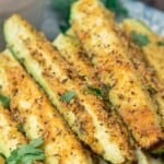 Pin image 2 for baked zucchini sticks