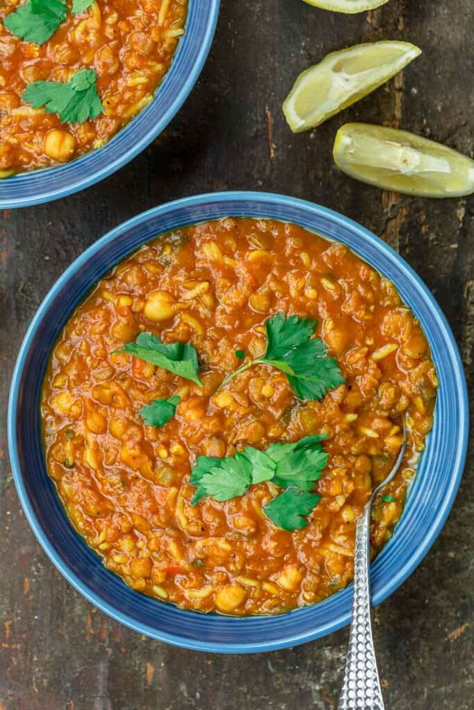 Moroccan Harira Soup Recipe (Vegetarian &amp; GF)| The Mediterranean Dish