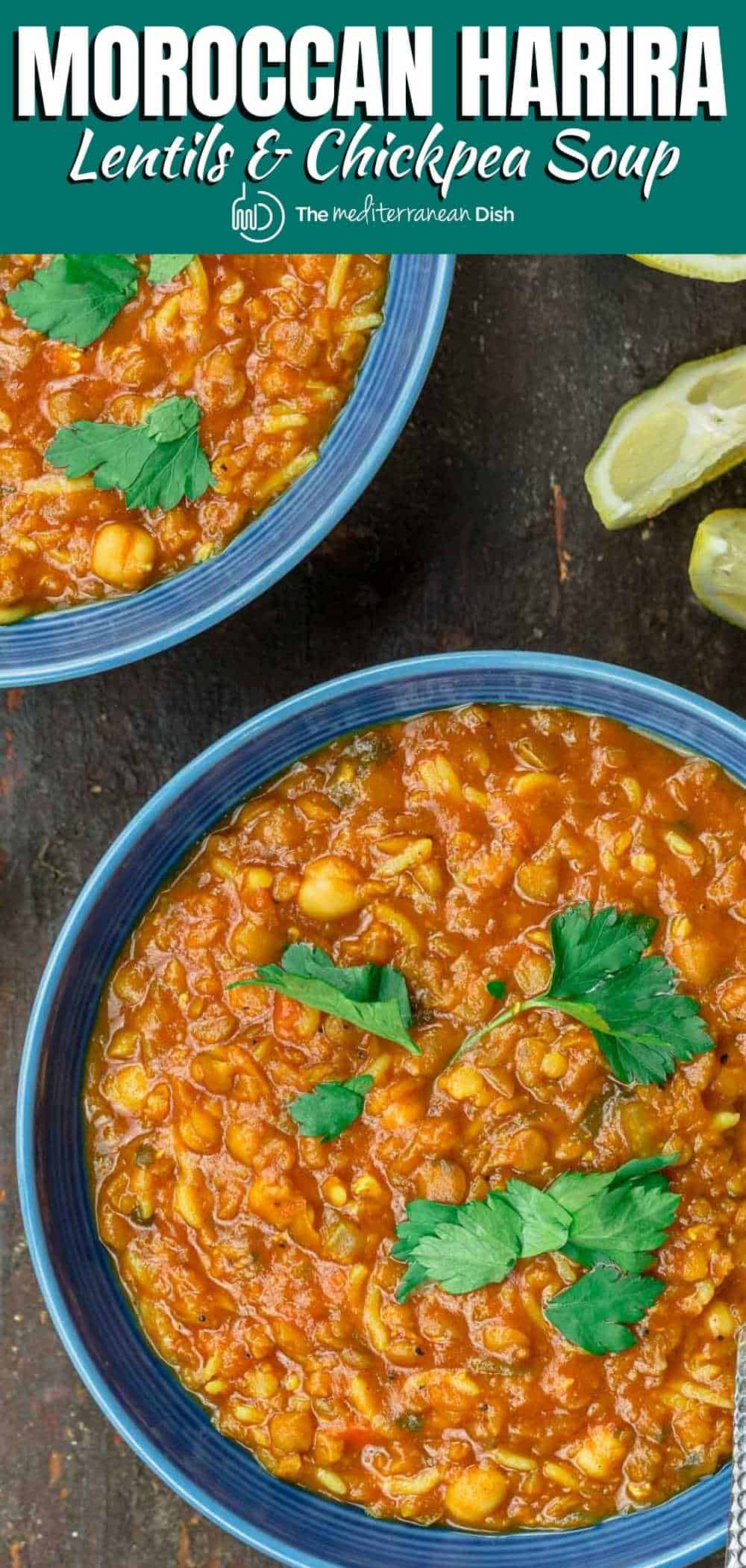 Moroccan Harira Soup Recipe (Vegetarian & GF)| The Mediterranean Dish