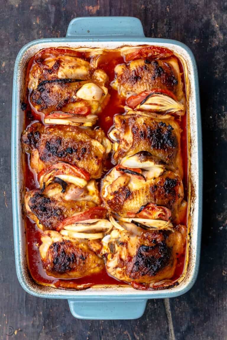 Juicy Baked Chicken Thighs Recipe (w/ chicken rub) The Mediterranean Dish