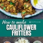 pin image 1 for how to make cauliflower fritters