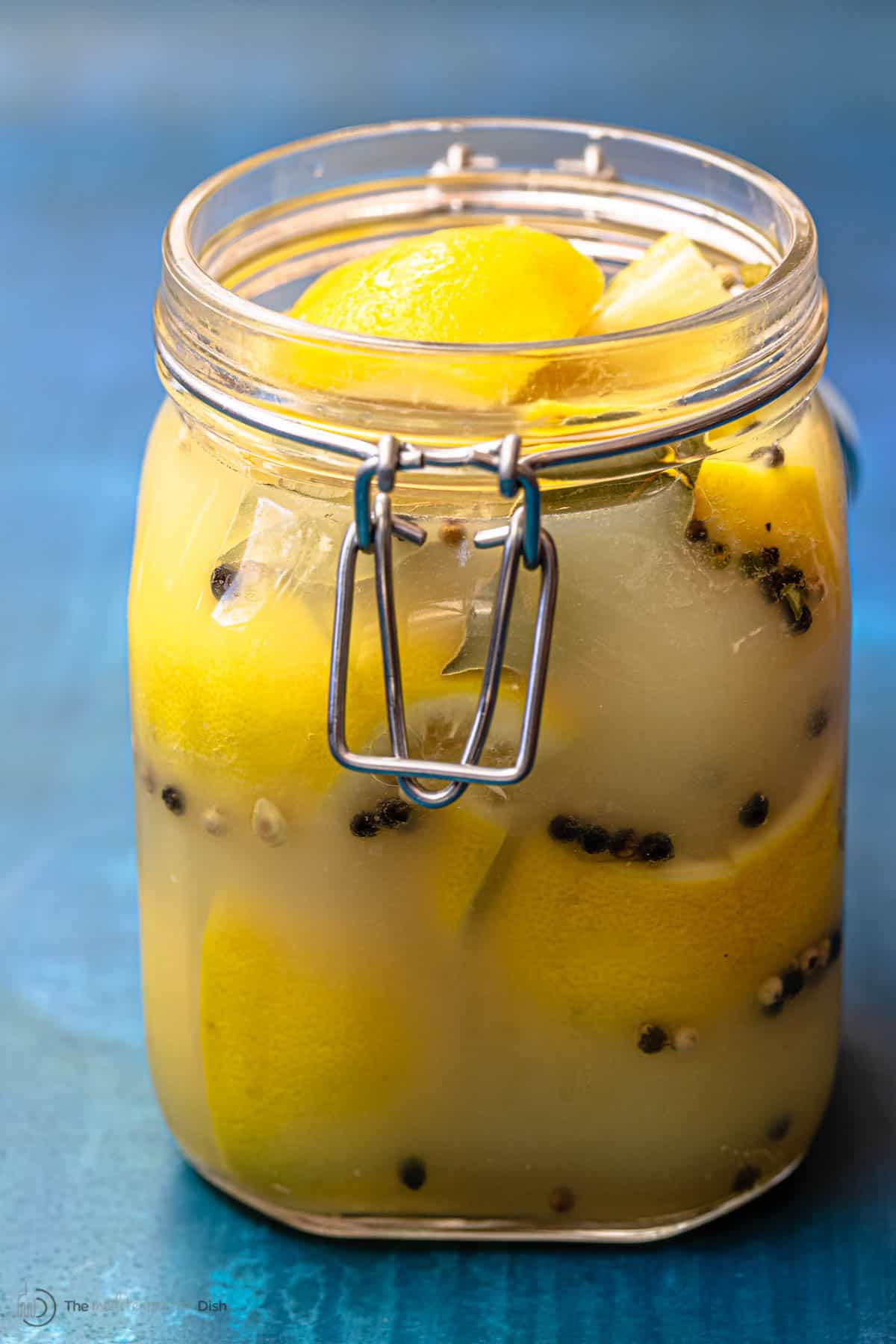 Lemons preserved in a jar