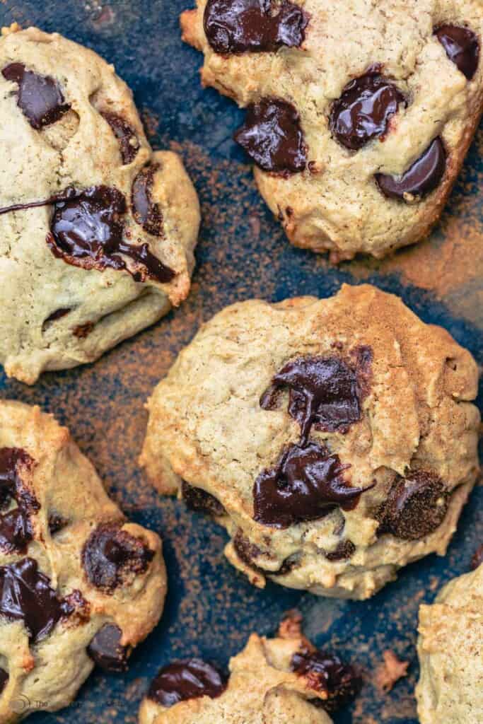 Perfect Tahini Chocolate Chip Cookies (No Butter) The Mediterranean Dish