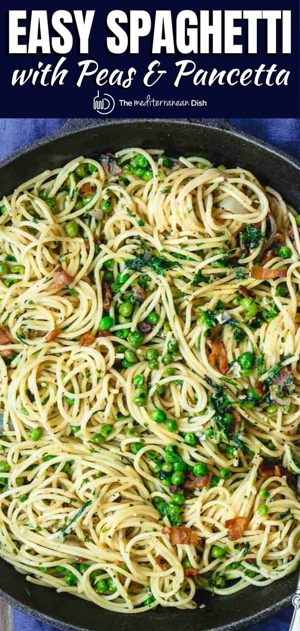 Simple Pancetta Pasta with Peas and Parmesan The Mediterranean Dish