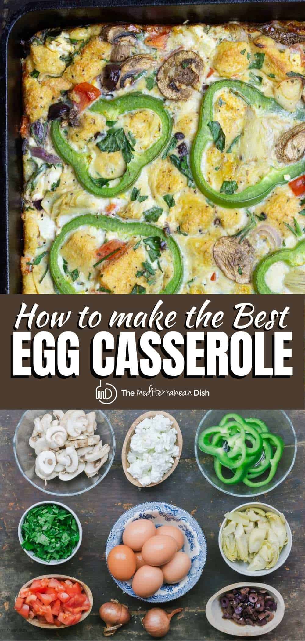 Easy Vegetarian Egg Casserole The Mediterranean Dish
