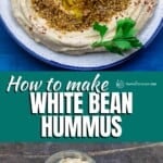 pin image 1 for white bean hummus