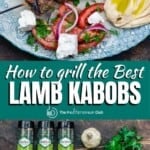 pinable image for how to grill the best lamb kabobs