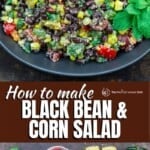 pinable image 1 for how to make black bean and corn salad