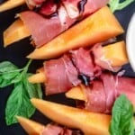 A pin for prosciutto and melon recipe