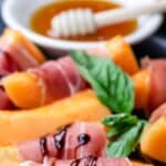 A pin for prosciutto and melon recipe