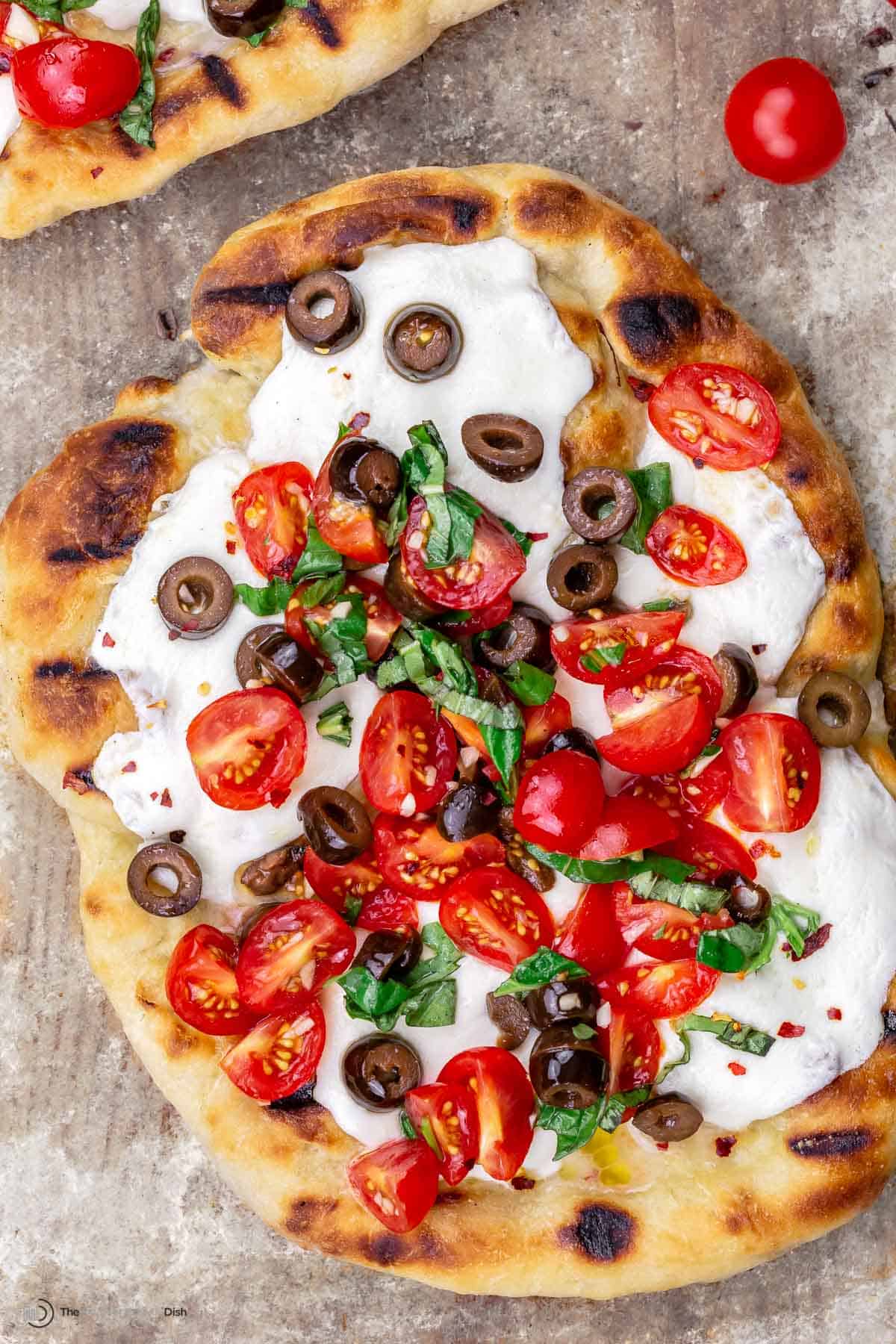 Best Grilled Pizza with Fresh Toppings The Mediterranean