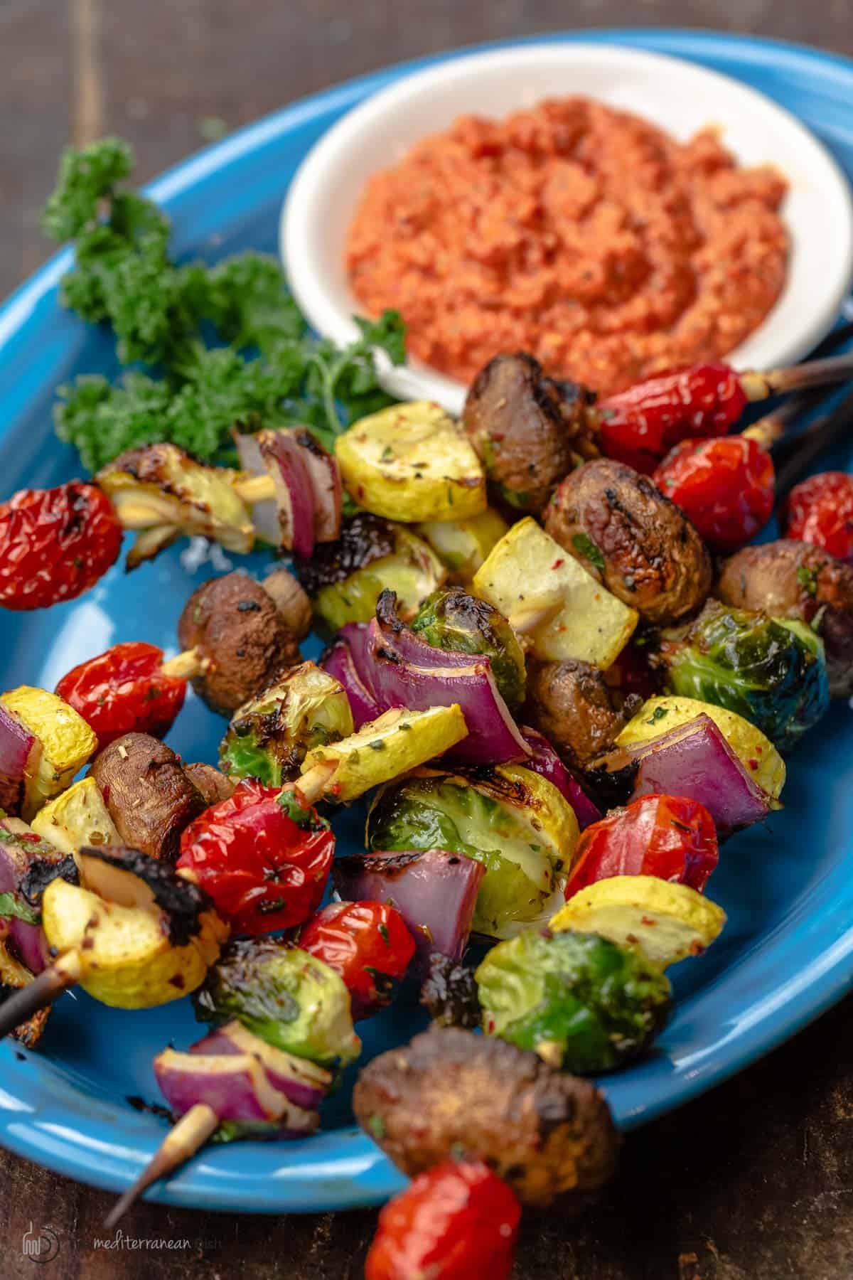 Grilled Vegetable Shish Kebabs