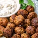 pin image 2 vegan meatballs