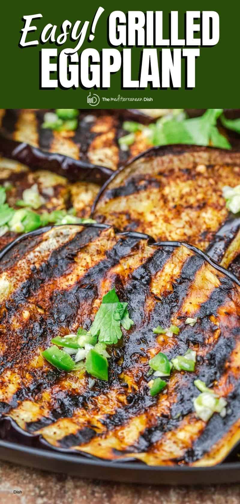 Mediterranean Grilled Eggplant with Whipped Feta l Mediterranean Dish