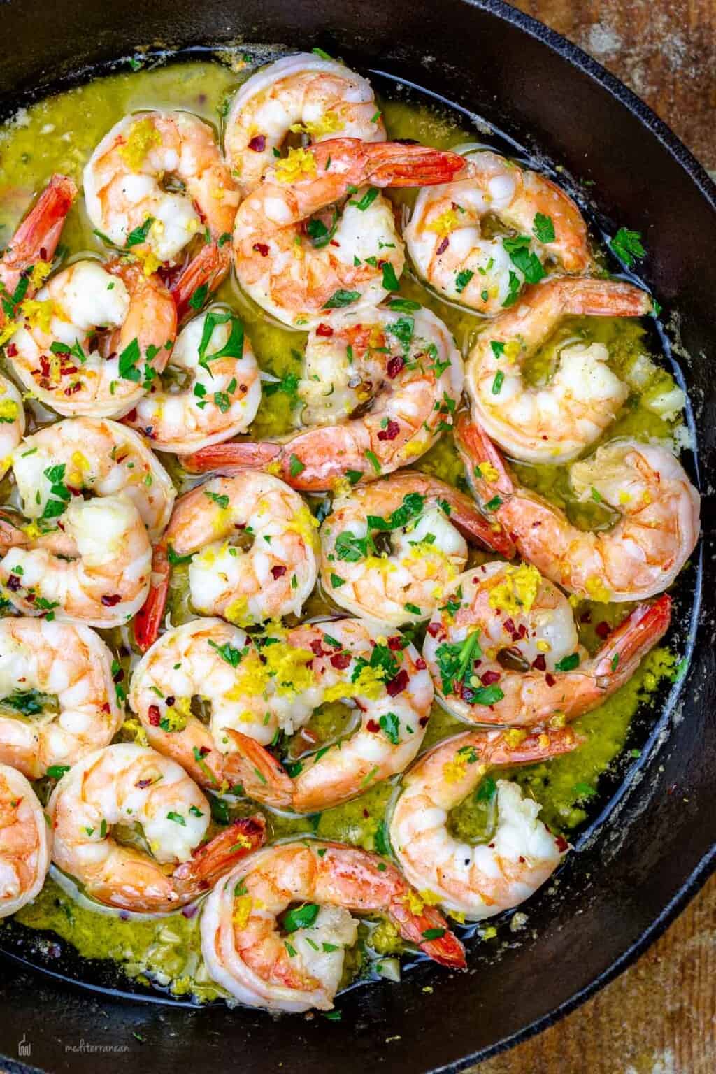 Shrimp Scampi l The Mediterranean Dish