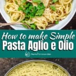 pin image 2 for pasta aglio e olio recipe