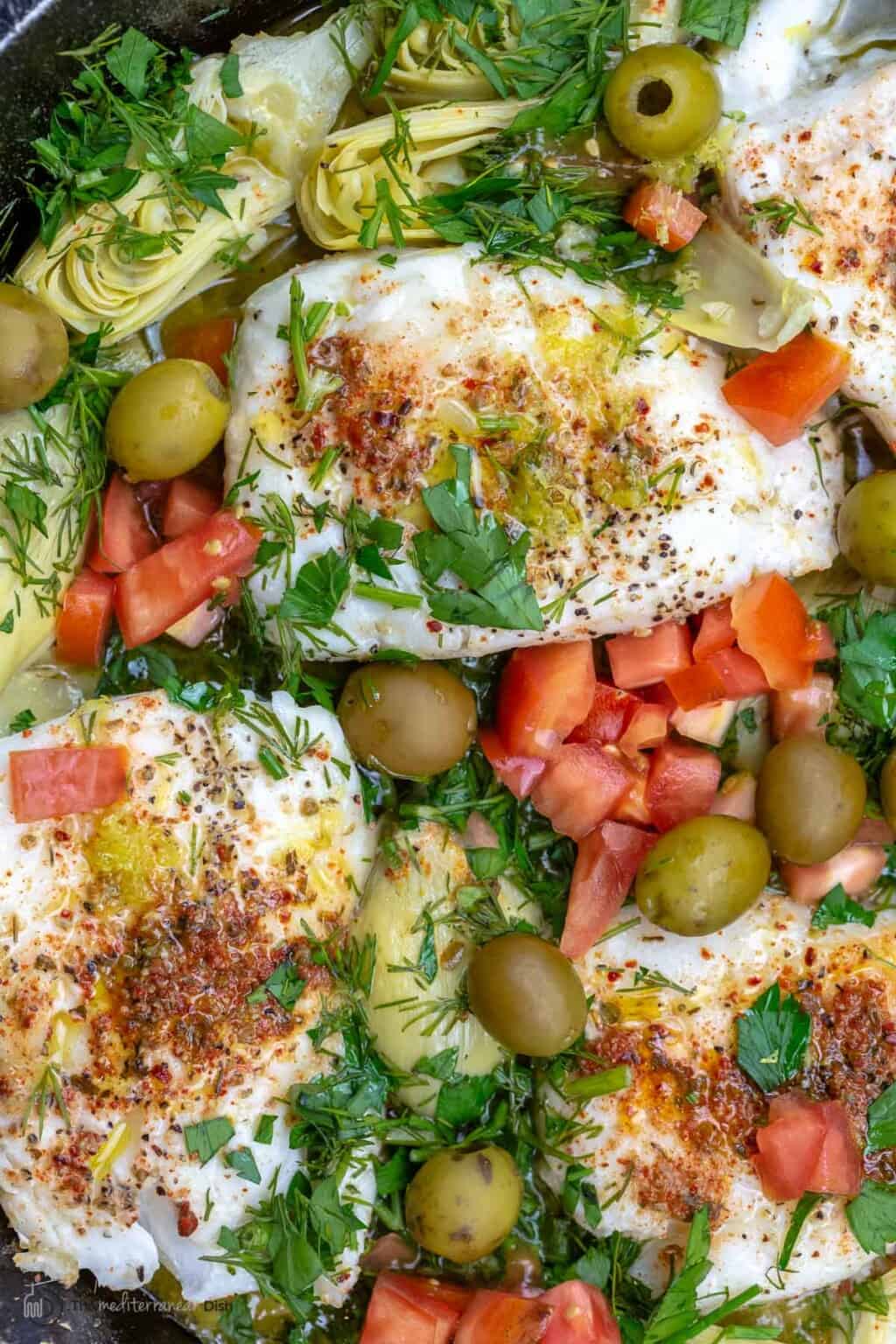 Mediterranean LemonGarlic Haddock Recipe l The Mediterranean Dish