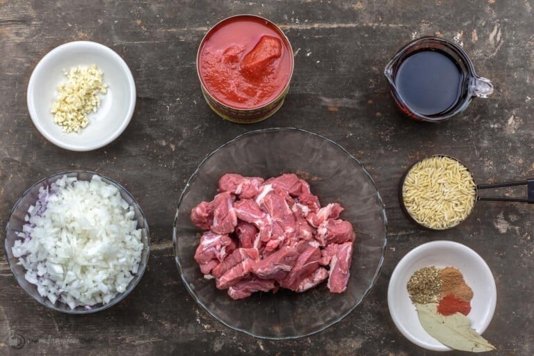 Easy Homemade Youvetsi (Greek Lamb Stew with Orzo) l The Mediterranean Dish