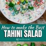 pin image 1 tahini salad