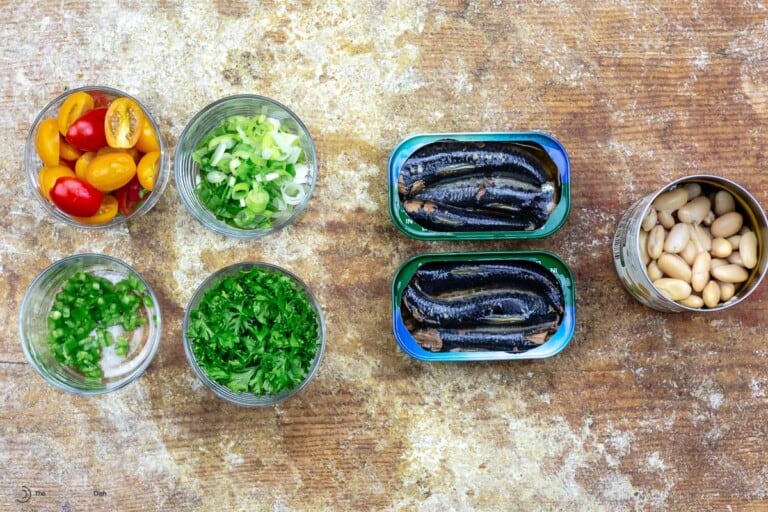 Mediterranean White Bean and Sardine Salad l The Mediterranean Dish
