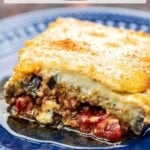 pin image 2 for moussaka recipe.