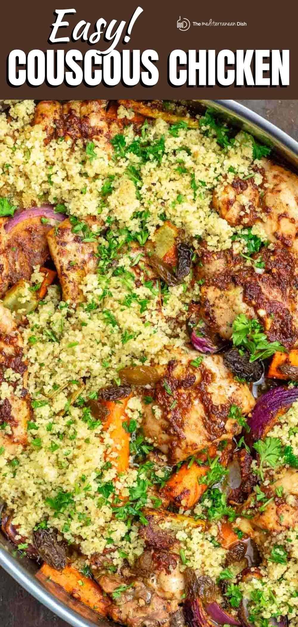Easy Moroccan Chicken Couscous l The Mediterranean Dish