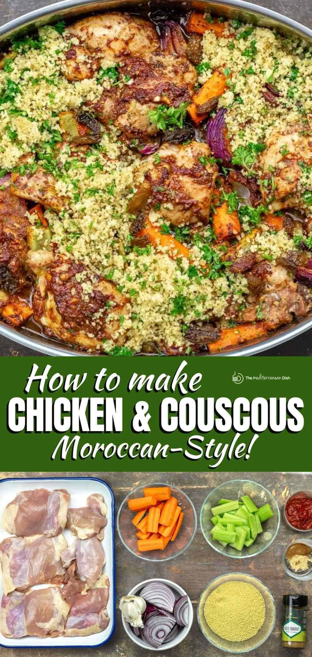 Easy Moroccan Chicken Couscous l The Mediterranean Dish