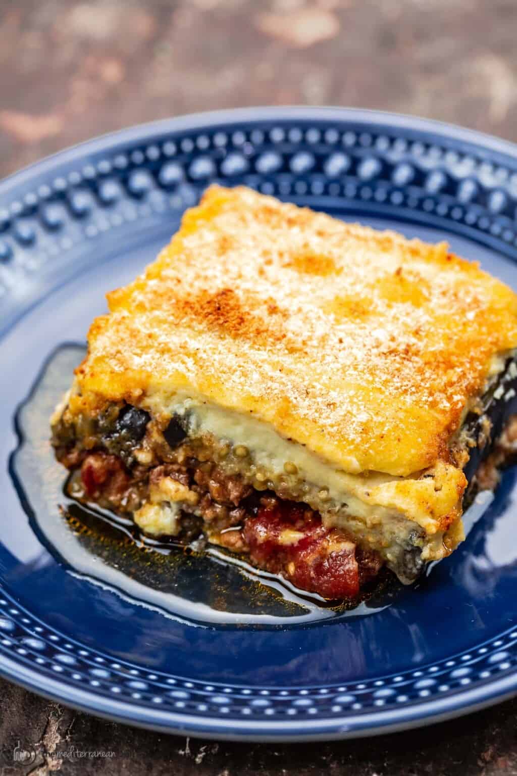 Greek Moussaka (Eggplant Casserole) The Mediterranean Dish
