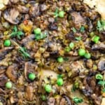 pin image 3 for easy mushroom galette