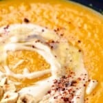 Pin image 3 vegan creamy butternut squash soup