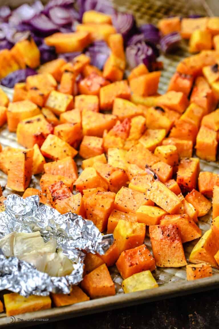 Extra Creamy Vegan Roasted Butternut Squash Soup l The Mediterranean Dish