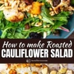 pin image 1 for how to make roasted cauliflower salad