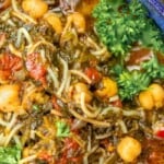 pin image 2 Mediterranean spinach stew with chickpeas
