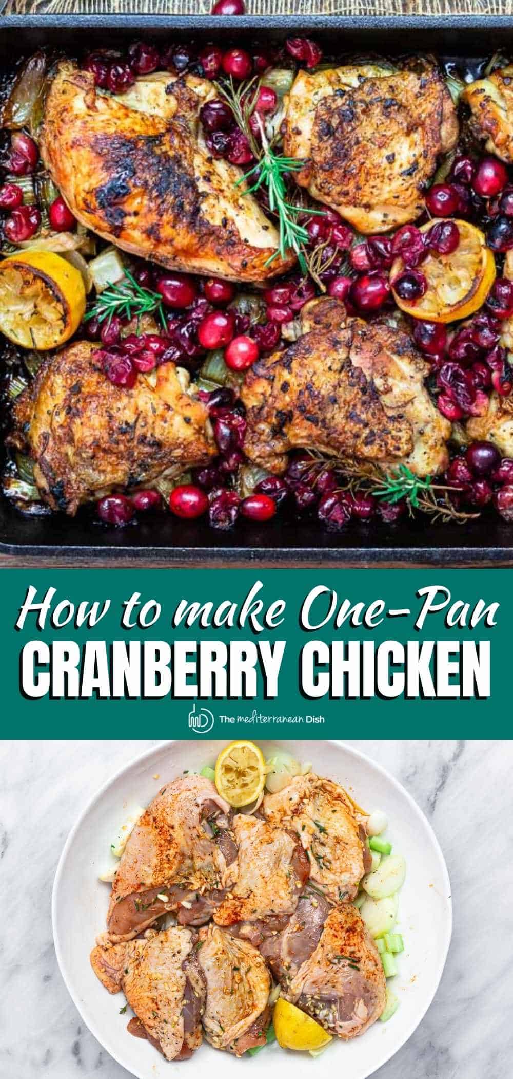 Baked Cranberry Chicken Recipe with Rosemary | The Mediterranean Dish