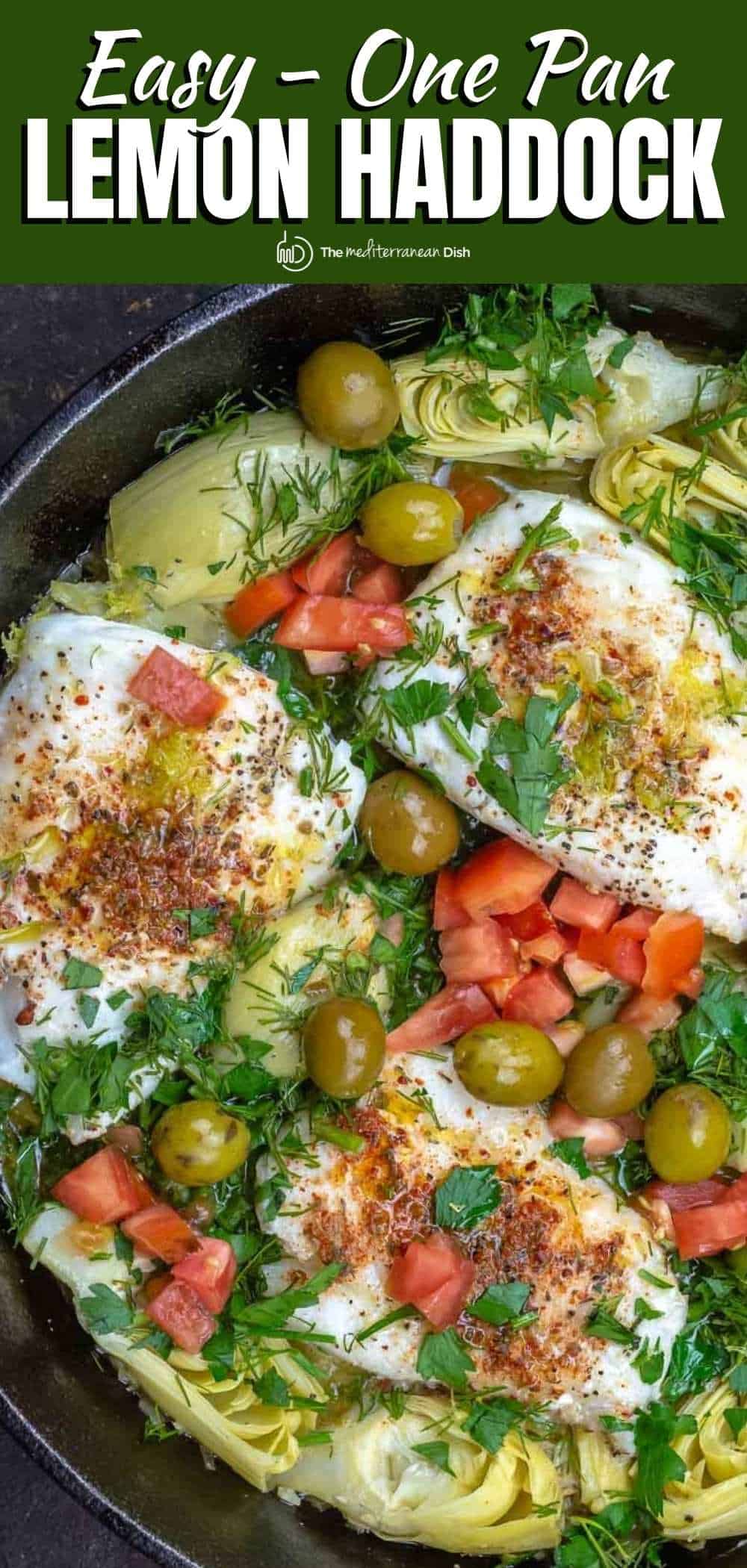 Mediterranean LemonGarlic Haddock Recipe l The Mediterranean Dish