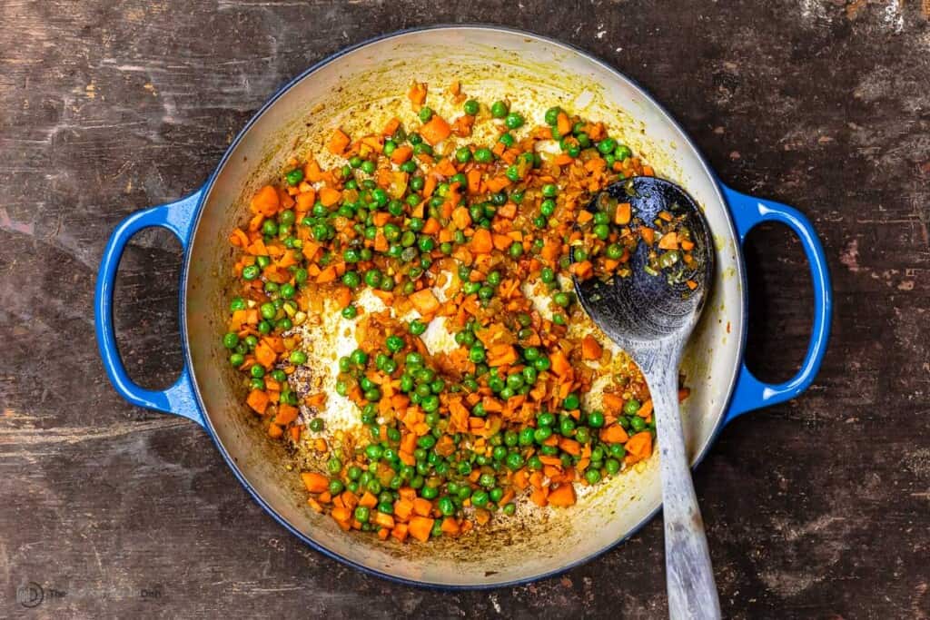 Easy Rice Pilaf with Peas and Carrots The Mediterranean Dish